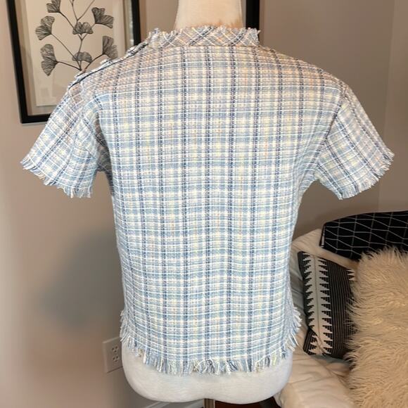 Lili Sidonio Molly Bracken cropped tweed blouse - Picture 6 of 11